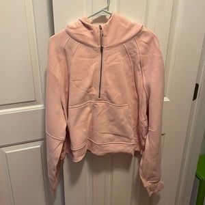 lululemon | Scuba Oversized 1/2 Zip Hoodie - Pink Mist | Womens XL/XXL